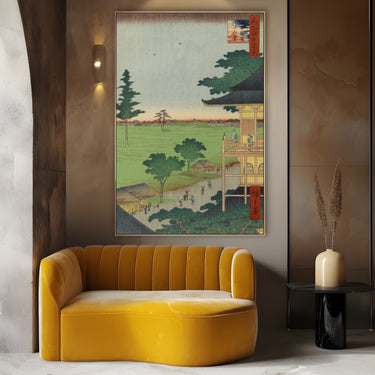 Quadro Stampa su Tela Le Cento vedute famose di Edo LXX, Utagawa Hiroshige - CupidoDesign