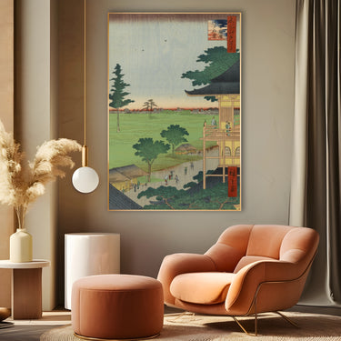 Quadro Stampa su Tela Le Cento vedute famose di Edo LXX, Utagawa Hiroshige - CupidoDesign