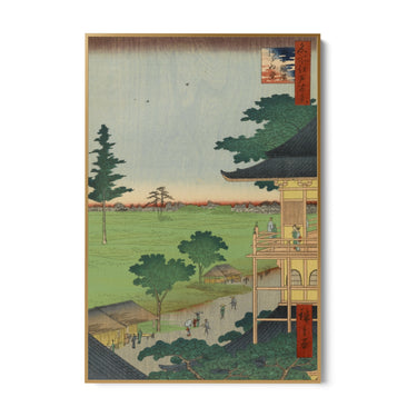 Quadro Stampa su Tela Le Cento vedute famose di Edo LXX, Utagawa Hiroshige - CupidoDesign