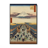 Quadro Stampa su Tela Le Cento vedute famose di Edo VIII, Utagawa Hiroshige - CupidoDesign