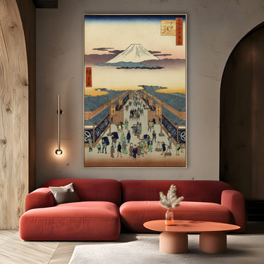 Quadro Stampa su Tela Le Cento vedute famose di Edo VIII, Utagawa Hiroshige - CupidoDesign