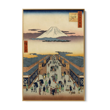 Quadro Stampa su Tela Le Cento vedute famose di Edo VIII, Utagawa Hiroshige - CupidoDesign