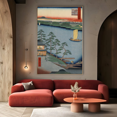 Quadro Stampa su Tela Le Cento vedute famose di Edo XCIII, Utagawa Hiroshige - CupidoDesign