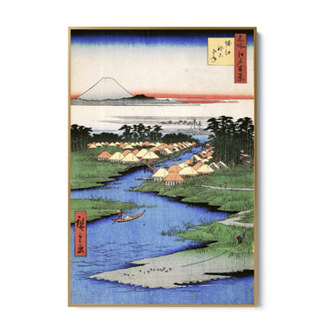 Quadro Stampa su Tela Le Cento vedute famose di Edo XCVI, Utagawa Hiroshige - CupidoDesign