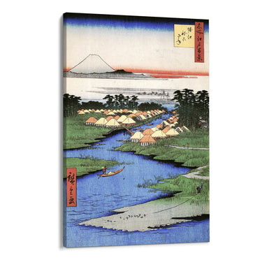 Quadro Stampa su Tela Le Cento vedute famose di Edo XCVI, Utagawa Hiroshige - CupidoDesign