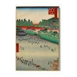 Quadro Stampa su Tela Le Cento vedute famose di Edo IX, Utagawa Hiroshige - CupidoDesign