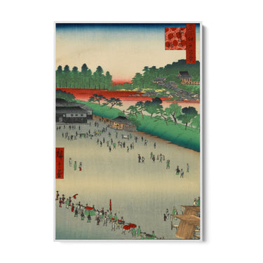 Quadro Stampa su Tela Le Cento vedute famose di Edo IX, Utagawa Hiroshige - CupidoDesign
