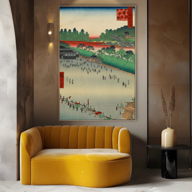 Quadro Stampa su Tela Le Cento vedute famose di Edo IX, Utagawa Hiroshige - CupidoDesign