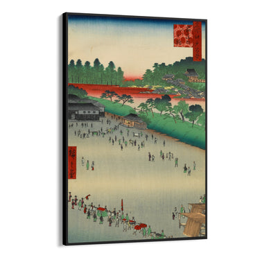 Quadro Stampa su Tela Le Cento vedute famose di Edo IX, Utagawa Hiroshige - CupidoDesign