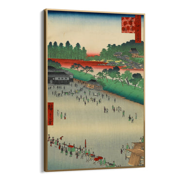 Quadro Stampa su Tela Le Cento vedute famose di Edo IX, Utagawa Hiroshige - CupidoDesign