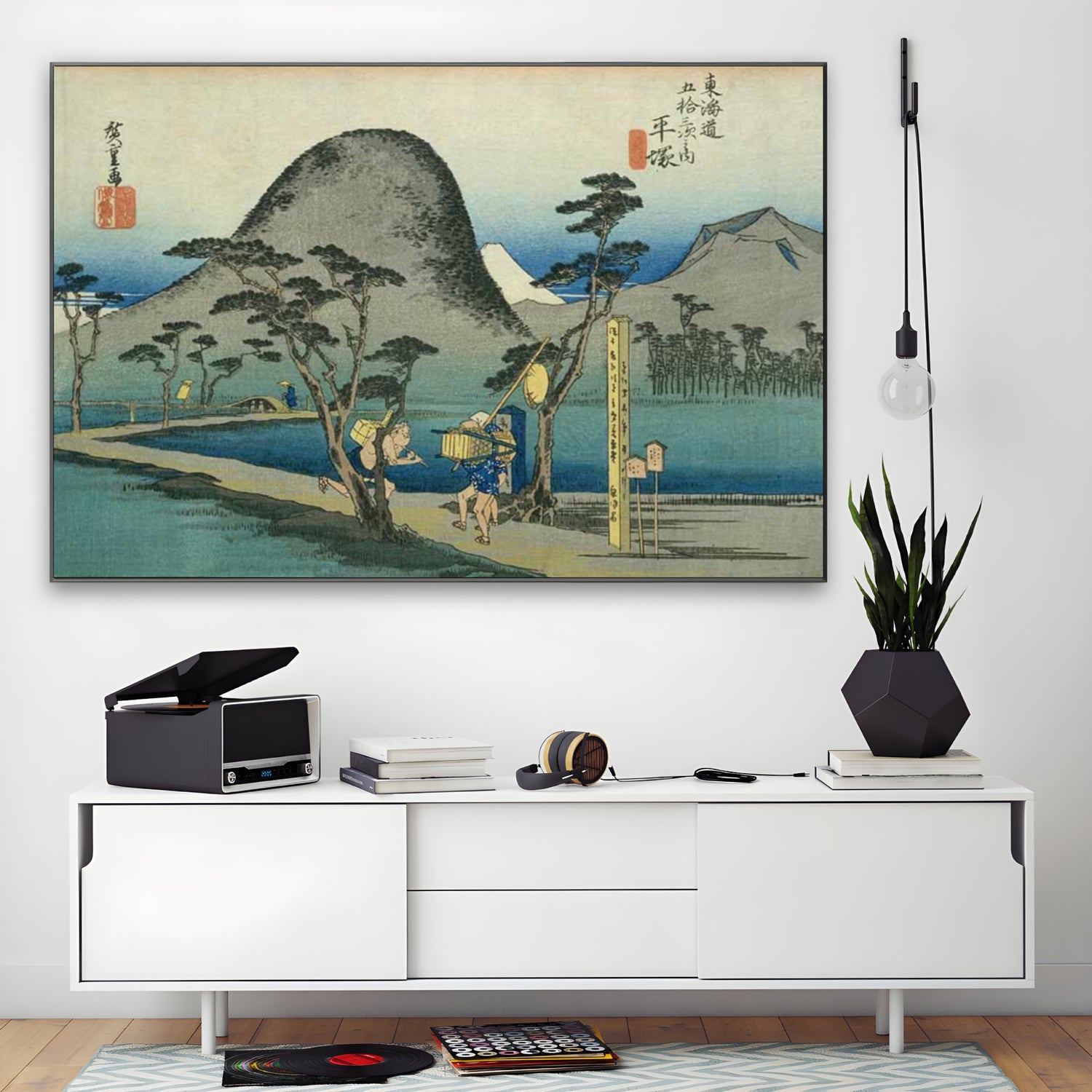Quadro Stampa su Tela Nihonbashi, Le cinquantatré stazioni del Tōkaidō, Utagawa Hiroshige - CupidoDesign