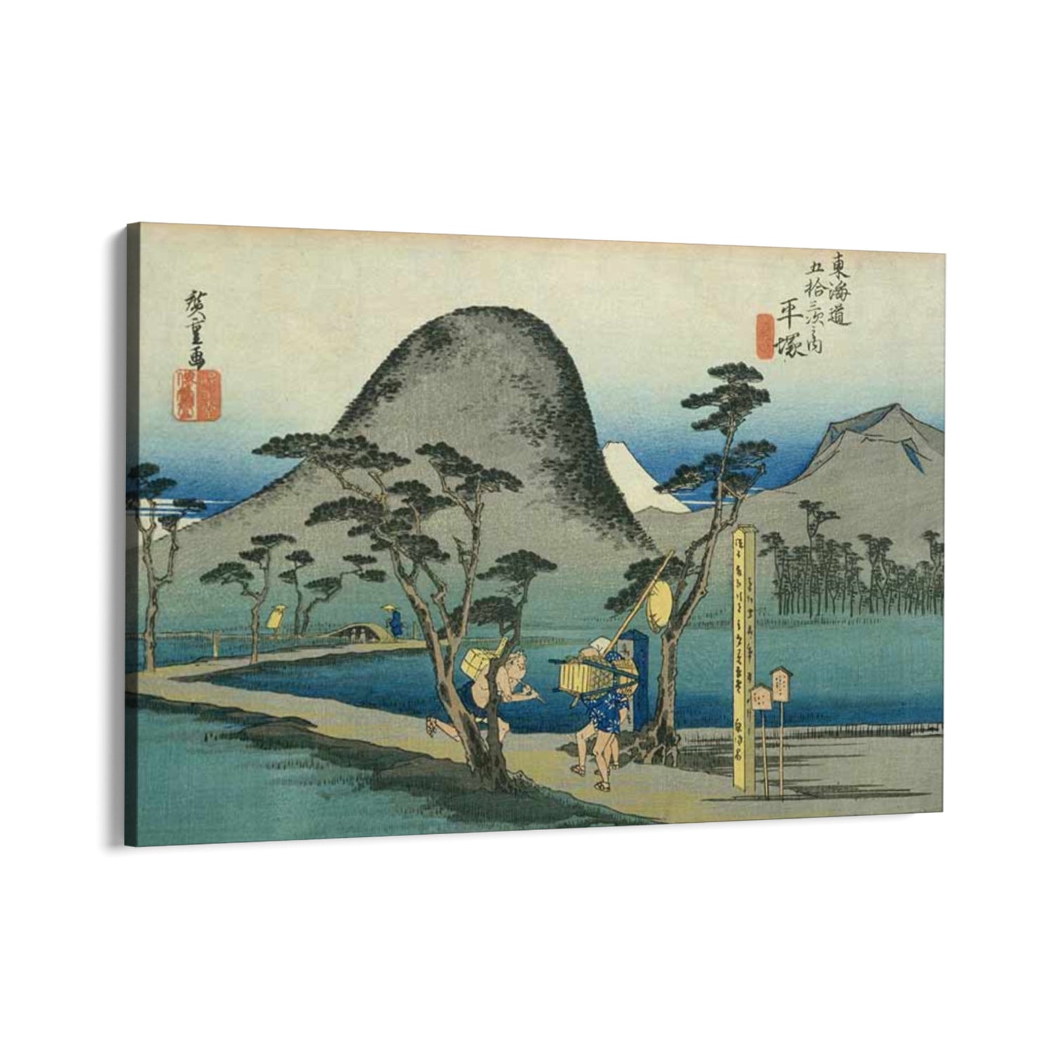 Quadro Stampa su Tela Nihonbashi, Le cinquantatré stazioni del Tōkaidō, Utagawa Hiroshige - CupidoDesign