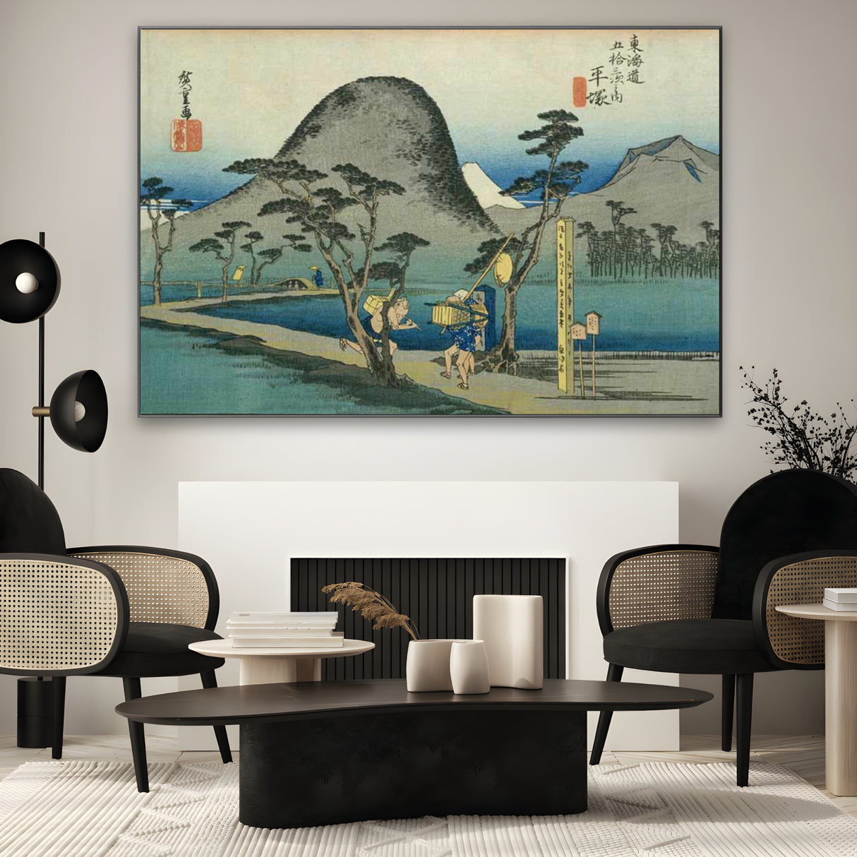 Quadro Stampa su Tela Nihonbashi, Le cinquantatré stazioni del Tōkaidō, Utagawa Hiroshige - CupidoDesign