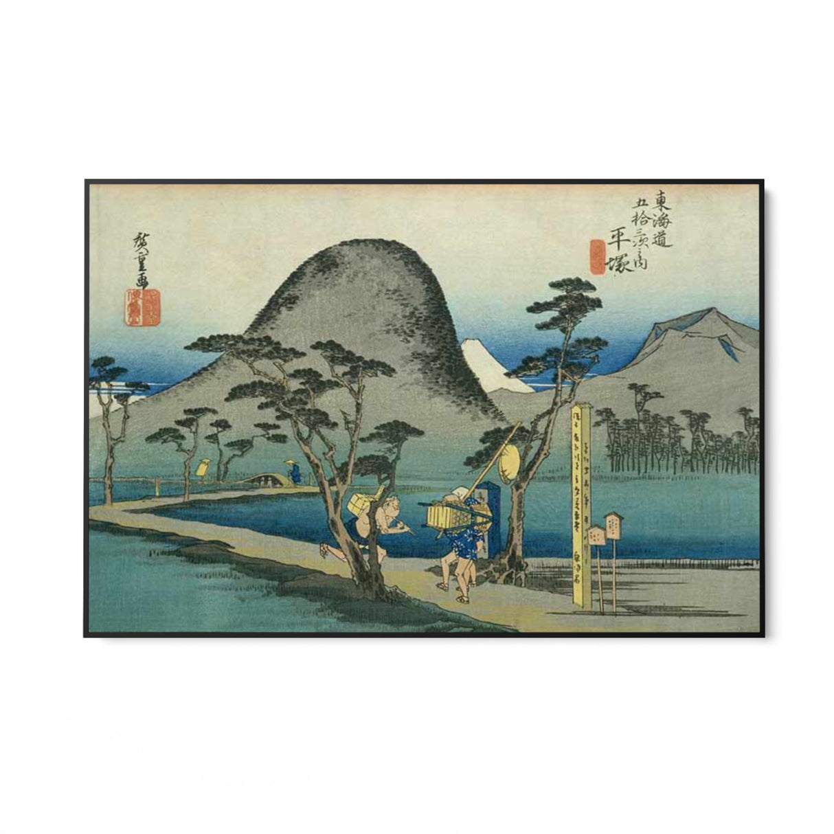 Quadro Stampa su Tela Nihonbashi, Le cinquantatré stazioni del Tōkaidō, Utagawa Hiroshige - CupidoDesign