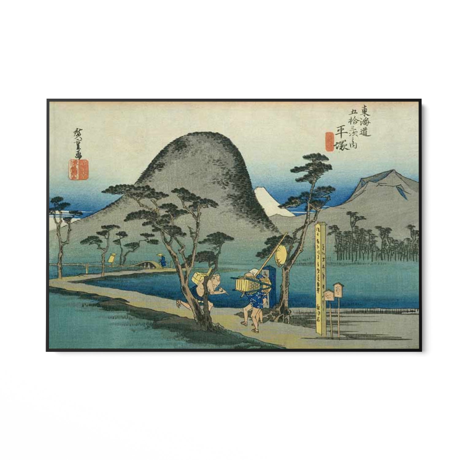 Quadro Stampa su Tela Nihonbashi, Le cinquantatré stazioni del Tōkaidō, Utagawa Hiroshige - CupidoDesign