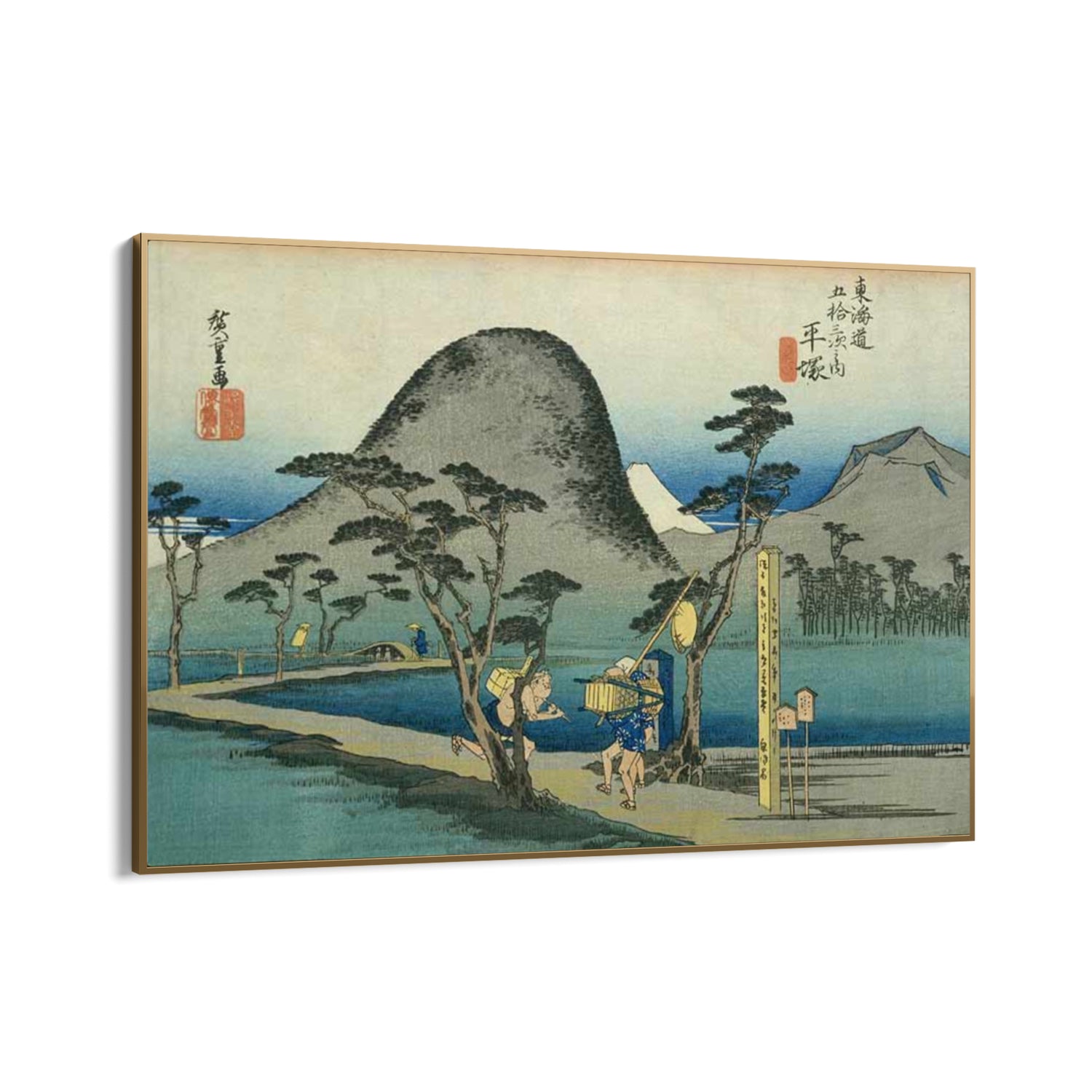 Quadro Stampa su Tela Nihonbashi, Le cinquantatré stazioni del Tōkaidō, Utagawa Hiroshige - CupidoDesign