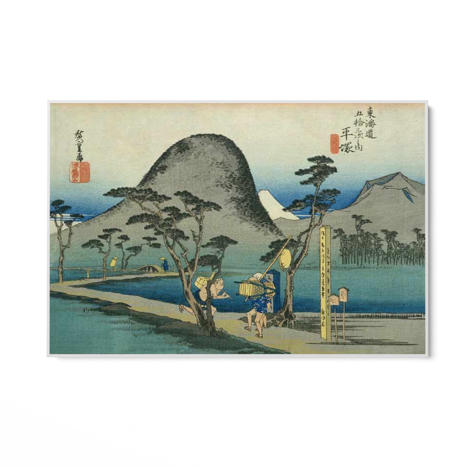 Quadro Stampa su Tela Nihonbashi, Le cinquantatré stazioni del Tōkaidō, Utagawa Hiroshige - CupidoDesign