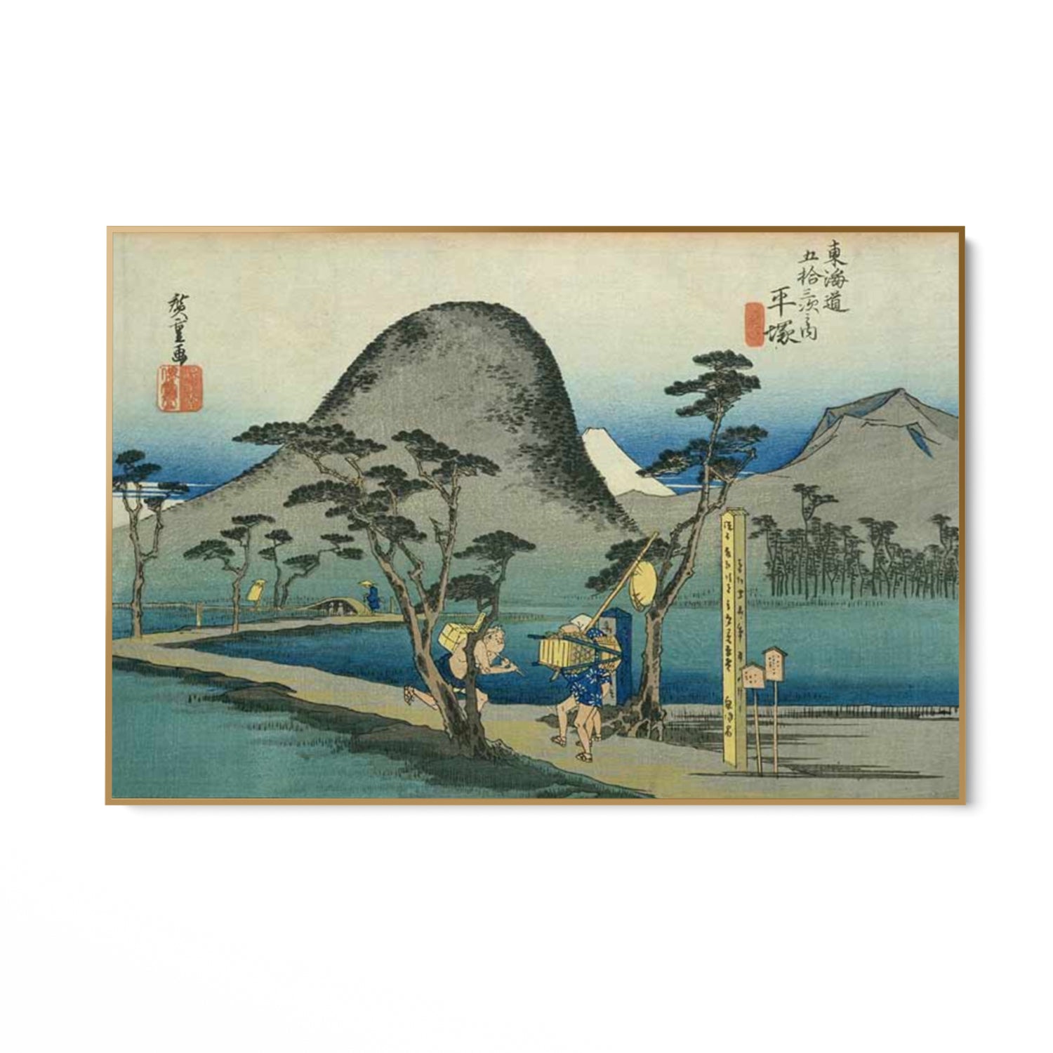 Quadro Stampa su Tela Nihonbashi, Le cinquantatré stazioni del Tōkaidō, Utagawa Hiroshige - CupidoDesign