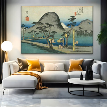 Quadro Stampa su Tela Nihonbashi, Le cinquantatré stazioni del Tōkaidō, Utagawa Hiroshige - CupidoDesign