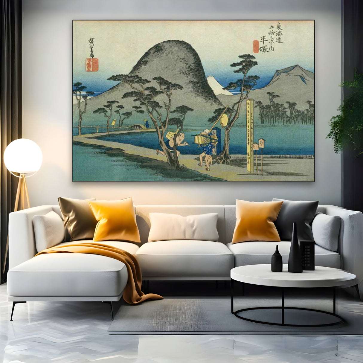 Quadro Stampa su Tela Nihonbashi, Le cinquantatré stazioni del Tōkaidō, Utagawa Hiroshige - CupidoDesign
