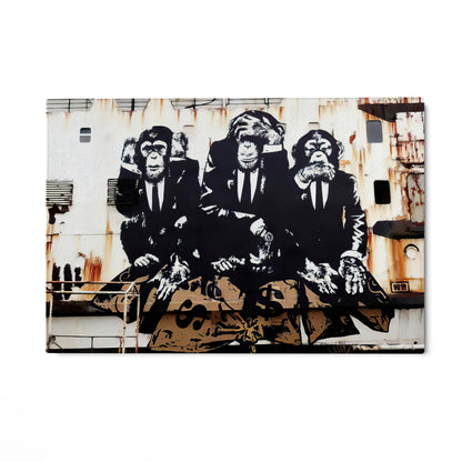 Trei maimuțe de afaceri, Banksy