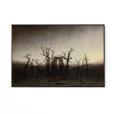 Quadro Stampa su Tela Abbazia nel querceto, Caspar David Friedrich - CupidoDesign