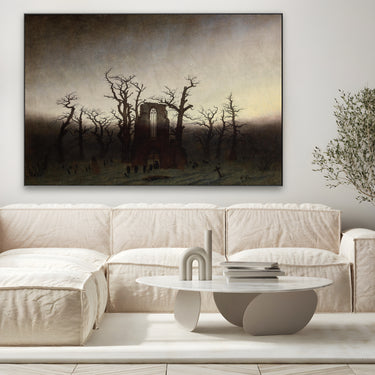 Quadro Stampa su Tela Abbazia nel querceto, Caspar David Friedrich - CupidoDesign