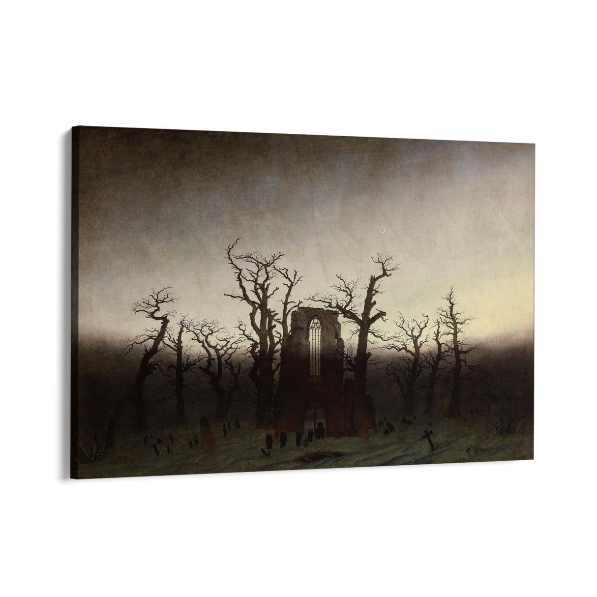Quadro Stampa su Tela Abbazia nel querceto, Caspar David Friedrich - CupidoDesign