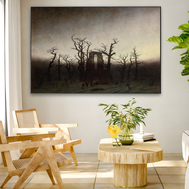 Quadro Stampa su Tela Abbazia nel querceto, Caspar David Friedrich - CupidoDesign