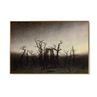 Quadro Stampa su Tela Abbazia nel querceto, Caspar David Friedrich - CupidoDesign