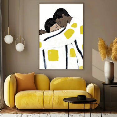 Quadro Stampa su Tela Abbraccio Totale - CupidoDesign
