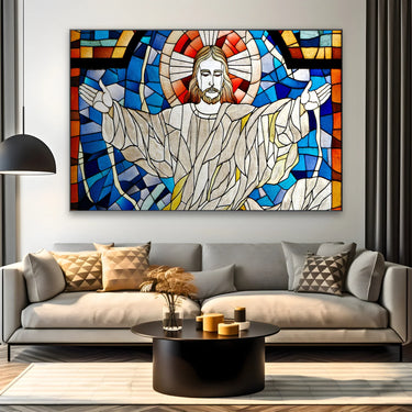 Quadro Stampa su Tela Abbraccio Celeste - CupidoDesign
