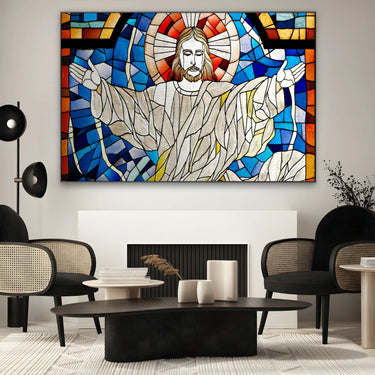 Quadro Stampa su Tela Abbraccio Celeste - CupidoDesign