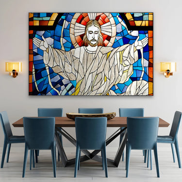 Quadro Stampa su Tela Abbraccio Celeste - CupidoDesign