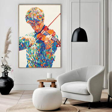 Quadro Stampa su Tela Accordo Fluido - CupidoDesign