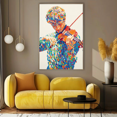 Quadro Stampa su Tela Accordo Fluido - CupidoDesign