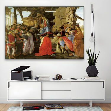 Quadro Stampa su Tela Adorazione dei magi, Sandro Botticelli - CupidoDesign