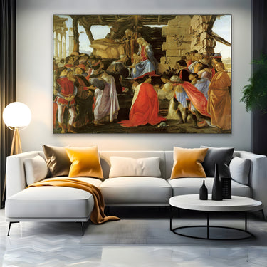 Quadro Stampa su Tela Adorazione dei magi, Sandro Botticelli - CupidoDesign