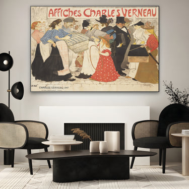 Quadro Stampa su Tela Affiches Charles Verneau, Théophile Steinlen - CupidoDesign