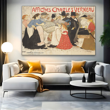 Quadro Stampa su Tela Affiches Charles Verneau, Théophile Steinlen - CupidoDesign