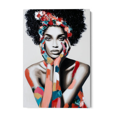 Quadro Stampa su Tela Afro Wave - CupidoDesign