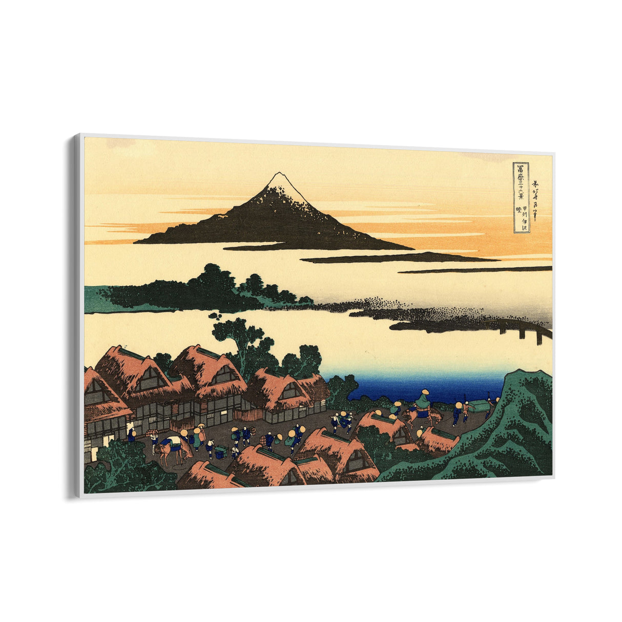 Quadro Stampa su Tela Alba a Isawa nella provincia di Kai, Katsushika Hokusai - CupidoDesign