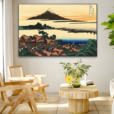 Quadro Stampa su Tela Alba a Isawa nella provincia di Kai, Katsushika Hokusai - CupidoDesign