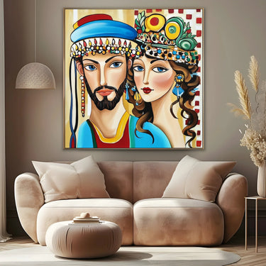 Quadro Stampa su Tela Amanti Arabi - CupidoDesign
