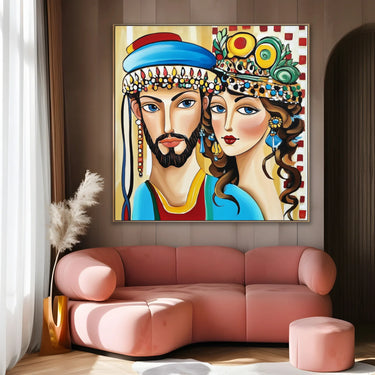Quadro Stampa su Tela Amanti Arabi - CupidoDesign