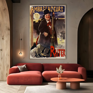 Quadro Stampa su Tela Ambassadeurs, Théophile Steinlen - CupidoDesign