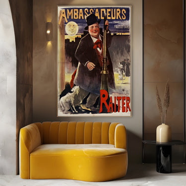 Quadro Stampa su Tela Ambassadeurs, Théophile Steinlen - CupidoDesign