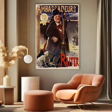 Quadro Stampa su Tela Ambassadeurs, Théophile Steinlen - CupidoDesign