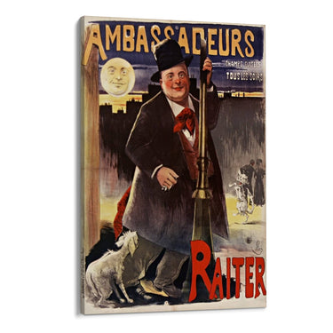Quadro Stampa su Tela Ambassadeurs, Théophile Steinlen - CupidoDesign