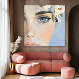 Quadro Stampa su Tela Amore Floreale - CupidoDesign
